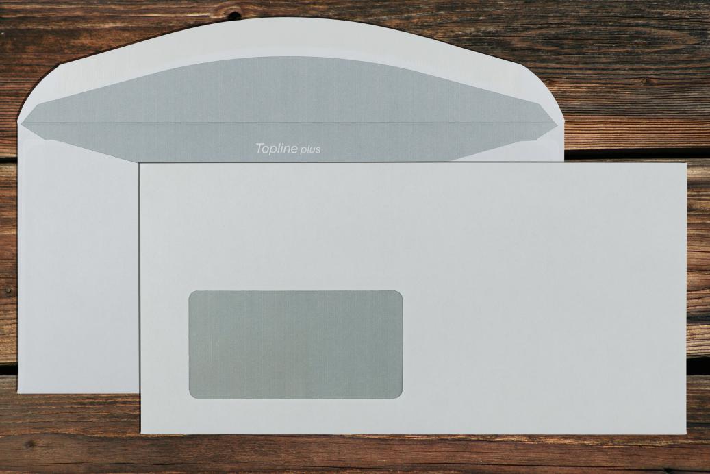 Kuvertierhüllen mit Fenster C6/5 114x229 mm Nassklebend Weiß 80 g/qm Lasergeeignet